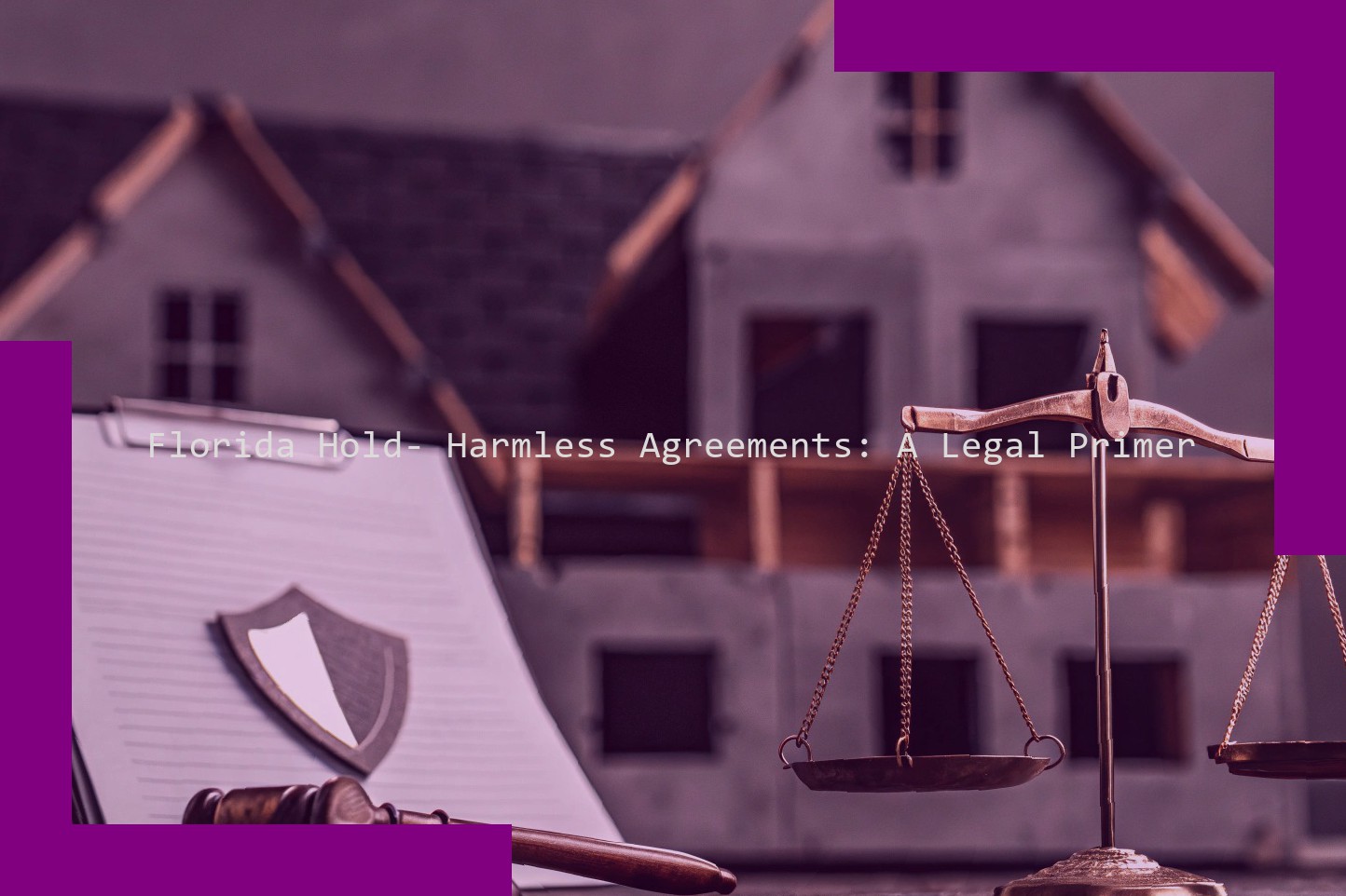 Florida Hold- Harmless Agreements: A Legal Primer